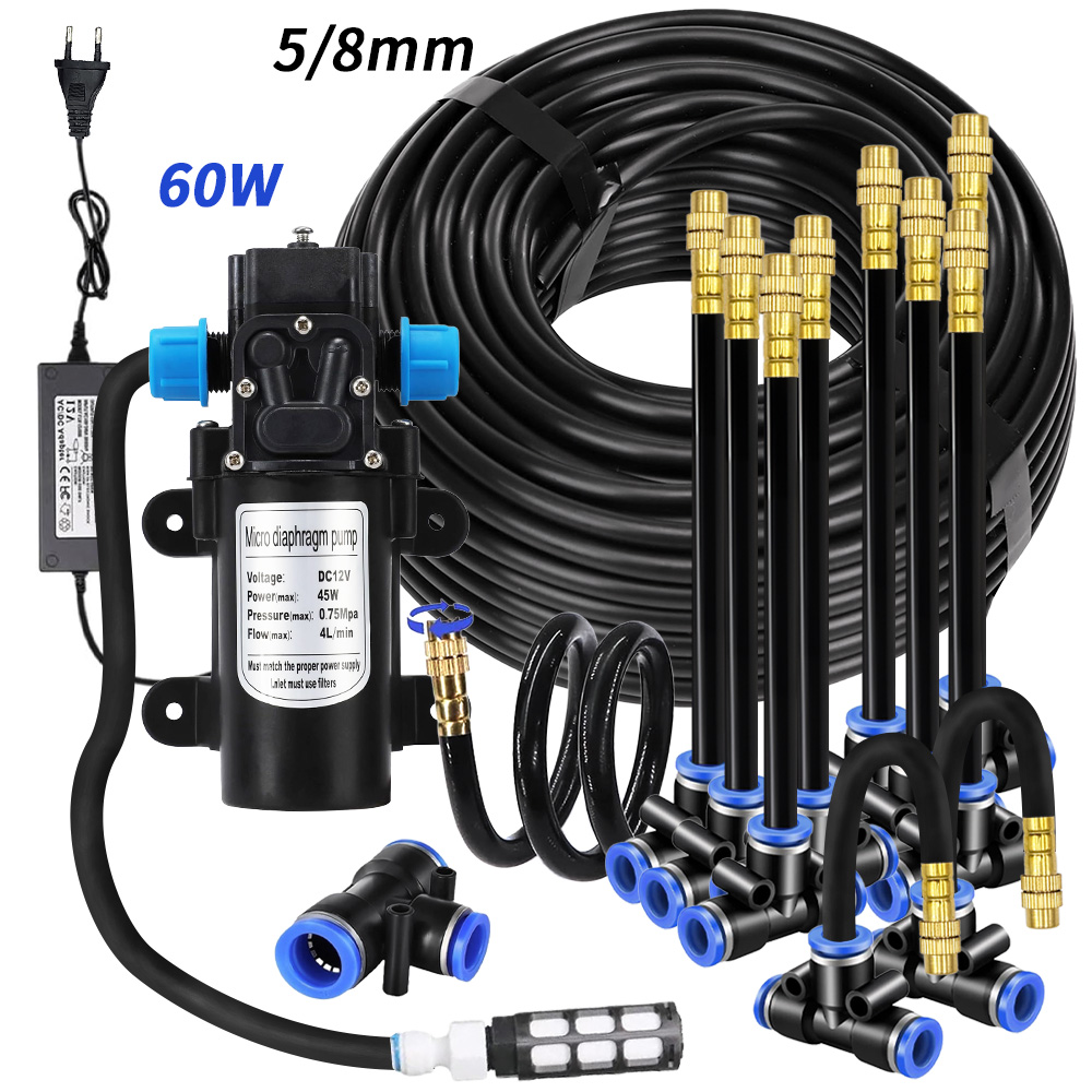 Smart Garden Hose - ชุดหัวฉีดน้ำสำหรับสวนพร้อมสาย PE ขนาด 5/8 มม. พร้อมปั๊มดูดน้ำอัตโนมัติ