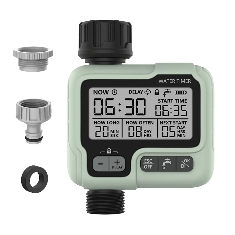Smart Garden Timer - อุปกรณ์รดน้ำอัตโนมัติ ระบบชลประทานสวน ตัวควบคุมเวลาอัจฉริยะสำหรับต้นไม้และดอกไม้บนระเบียงบ้าน ชุดระบบน้ำหยดและสเปรย์