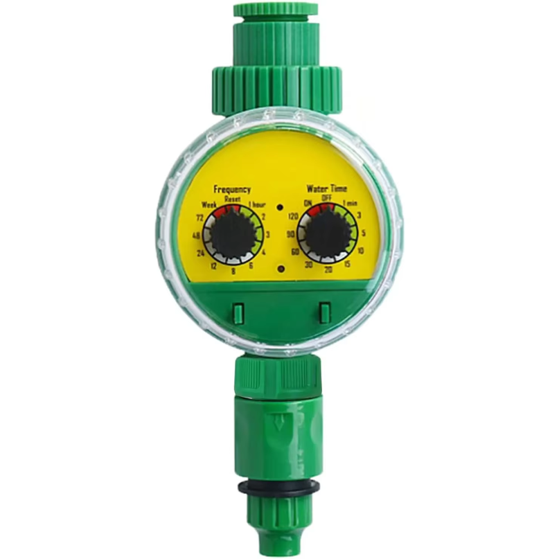 Smart Garden Hose - สายยางรดน้ำอัตโนมัติสำหรับสวนกลางแจ้ง สีเขียว ทำจากพลาสติก พร้อมตัวตั้งเวลาและก๊อกน้ำ
