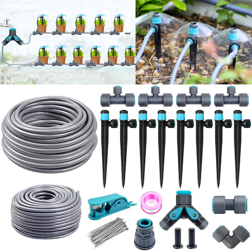 Smart Garden Hose - ระบบน้ำหยดสำหรับสวนแบบฟองอากาศ 3/8 นิ้ว พร้อมสาย PE ขนาด