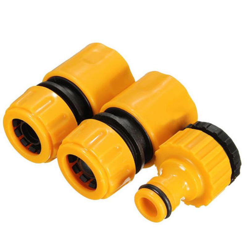 Smart Garden Hose - 3ชิ้นอะแดปเตอร์เชื่อมต่อน้ำอย่างรวดเร็วท่อชลประทานหนาม
