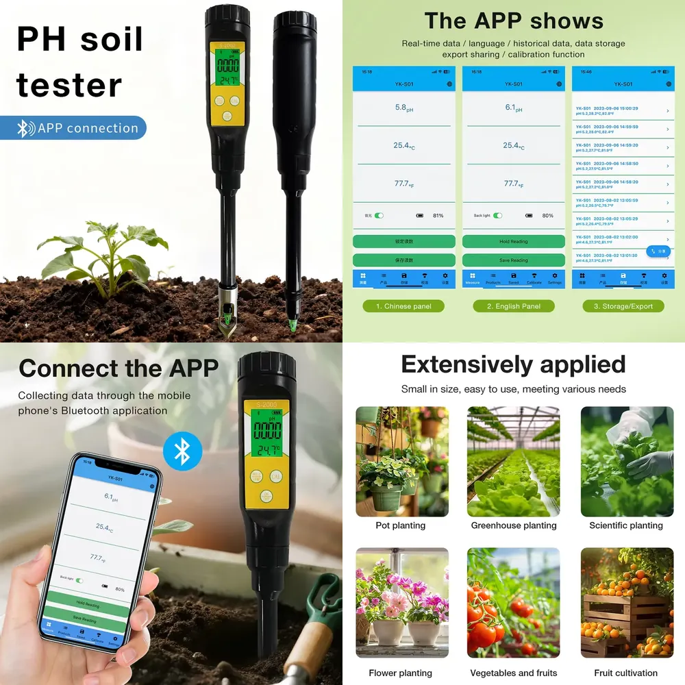 เครื่องวัดค่า pH ดินอัจฉริยะ W - Smart Garden บทวิจารณ์และราคา