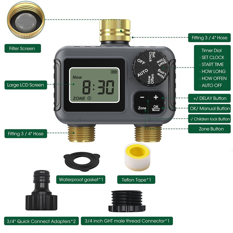 AY14 - ตัวตั้งเวลาการรดน้ำอัตโ - Smart Garden Timer บทวิจารณ์และราคา