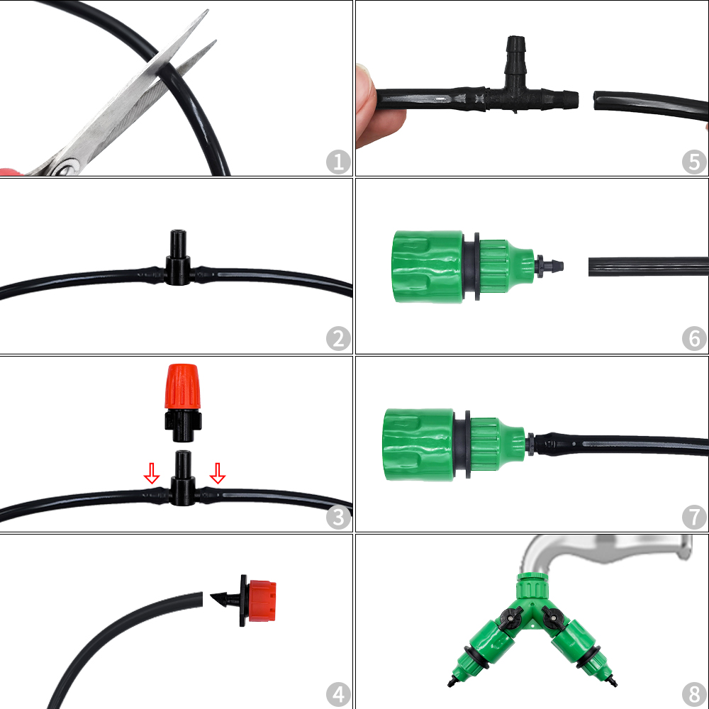 ระบบชลประทาน อุปกรณ์ทำสวน ชุดร - Smart Garden Hose บทวิจารณ์และราคา