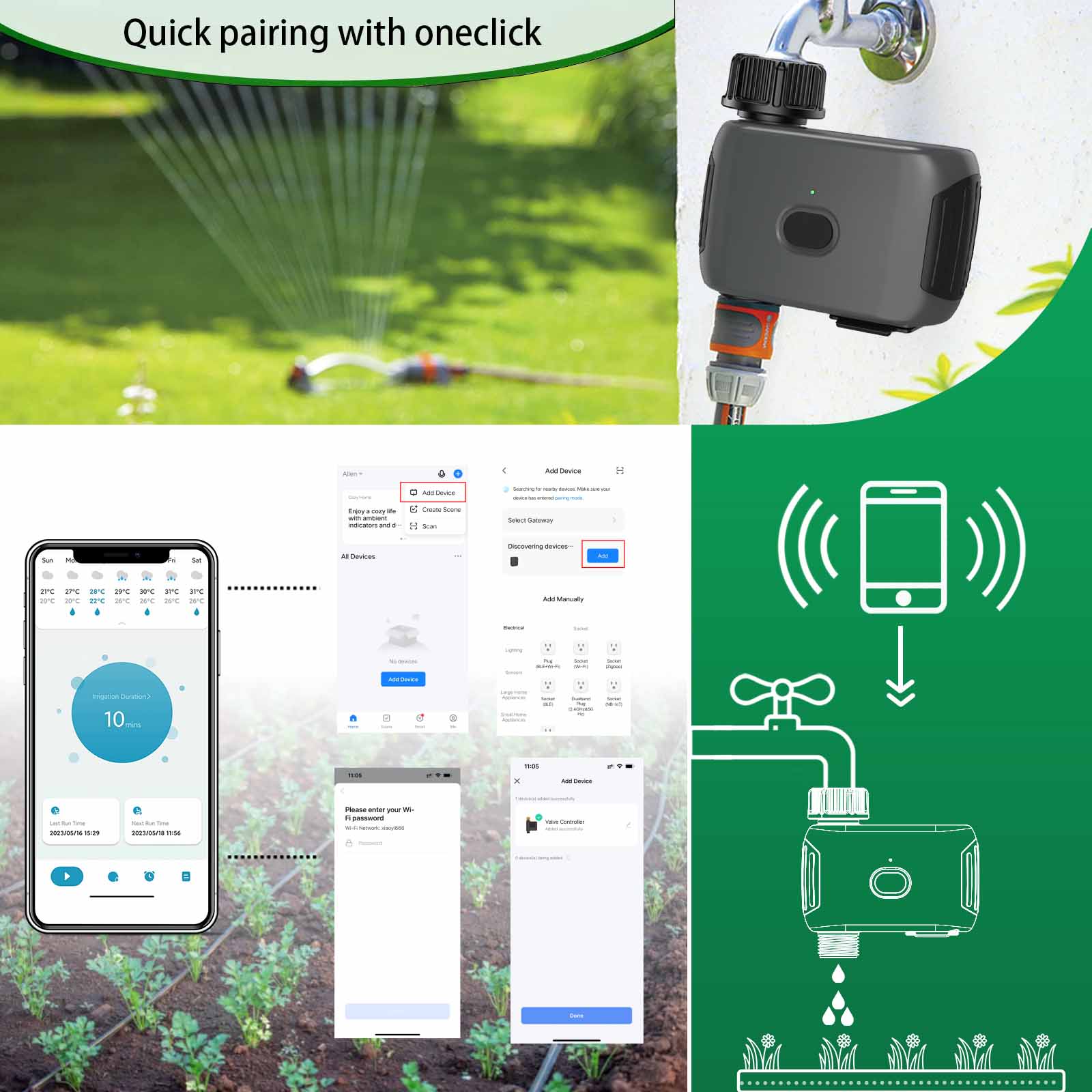 INSOMA ระบบรดน้ำต้นไม้อัตโนมัต - Smart Garden Hose บทวิจารณ์และราคา