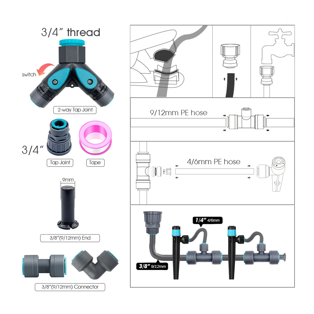 ระบบน้ำหยดสำหรับสวนแบบฟองอากาศ - Smart Garden Hose บทวิจารณ์และราคา