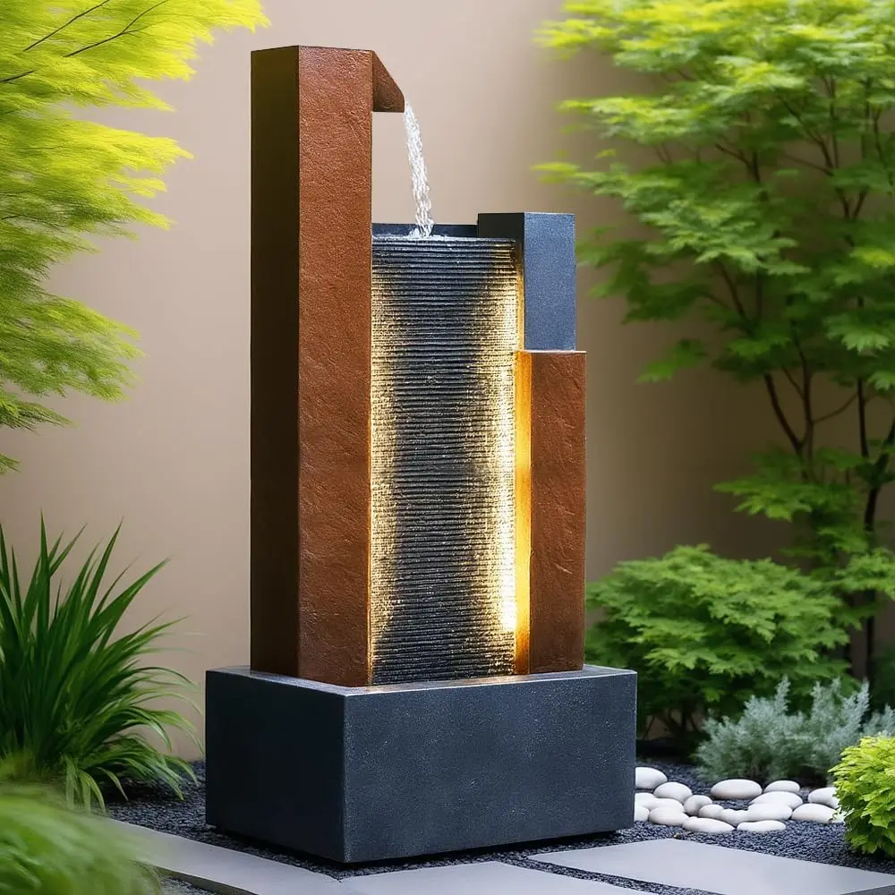 น้ำพุกลางแจ้งขนาดใหญ่แบบสมาร์ท - Smart Garden Offices บทวิจารณ์และราคา