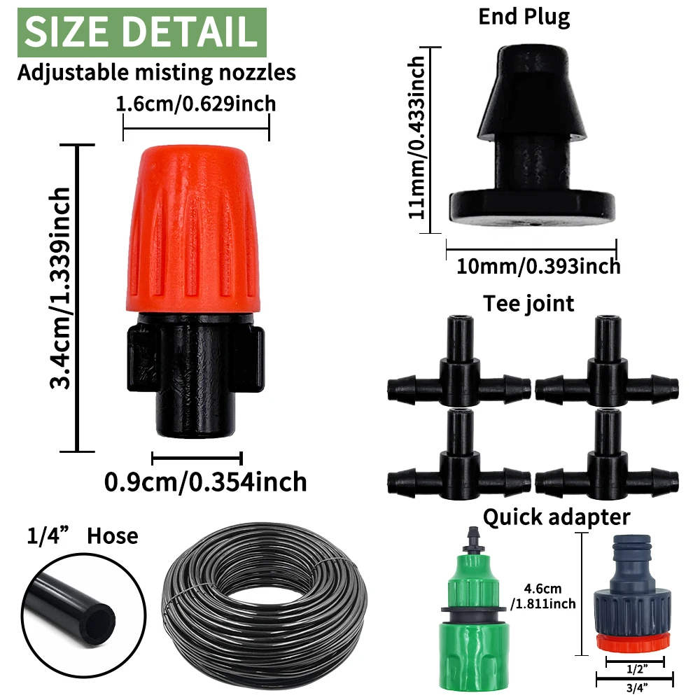 ชุดหัวฉีดพ่นหมอกสำหรับระบบชลปร - Smart Garden Hose บทวิจารณ์และราคา