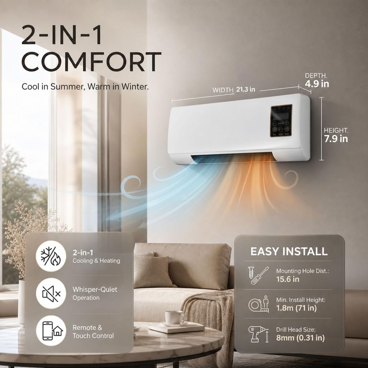 พัดลมแอร์ติดผนัง, เครื่องปรับอ - Smart Garden Offices บทวิจารณ์และราคา