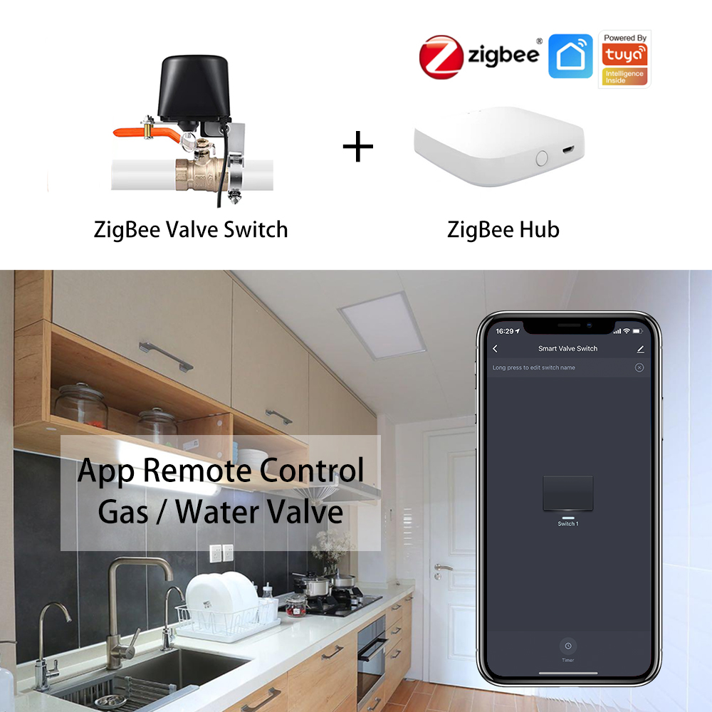 ZigBee น้ํา/วาล์วแก๊สรีโมทคอนโ - Smart Garden Timer บทวิจารณ์และราคา