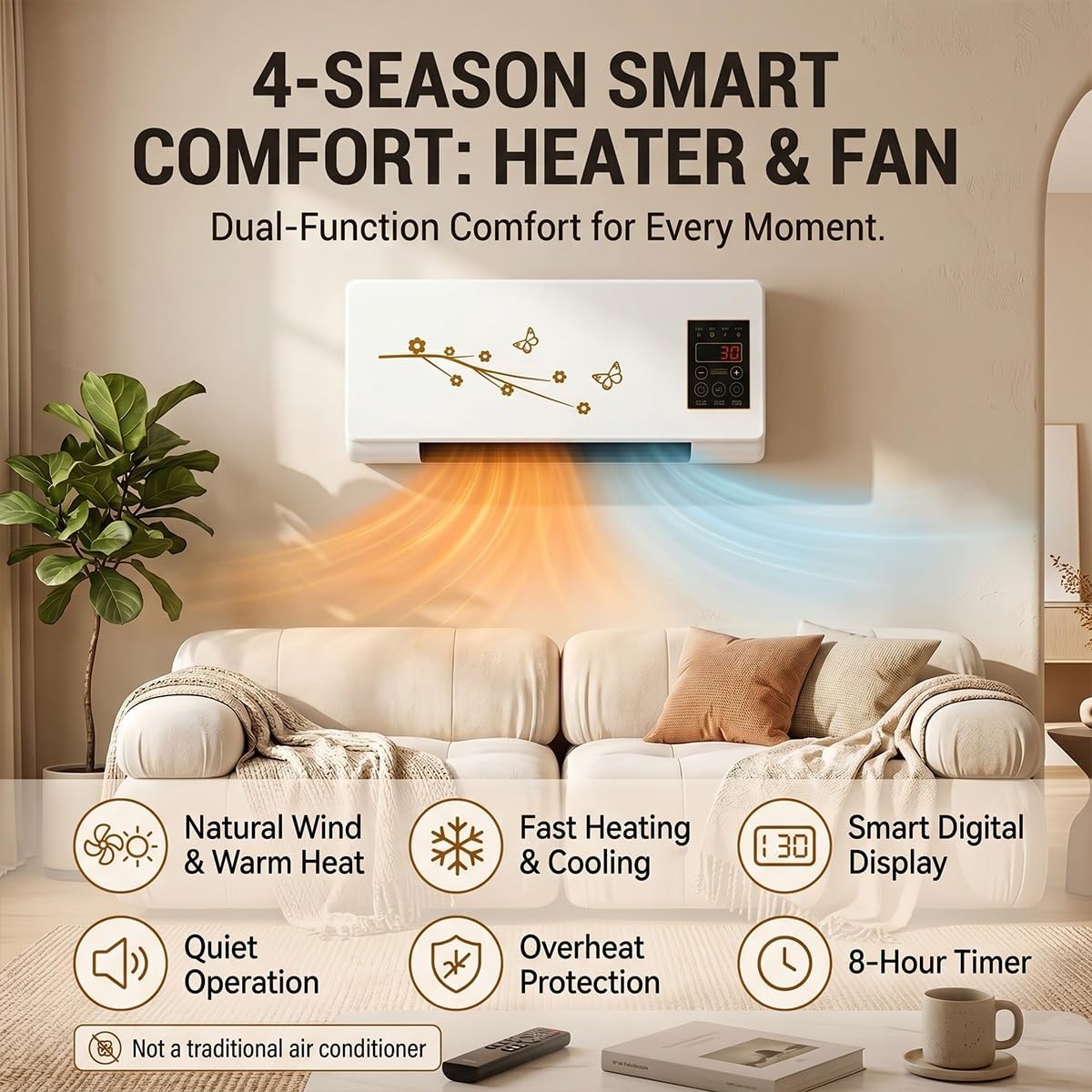 พัดลมแอร์แบบติดผนังพกพา, เครื่ - Smart Garden Offices บทวิจารณ์และราคา