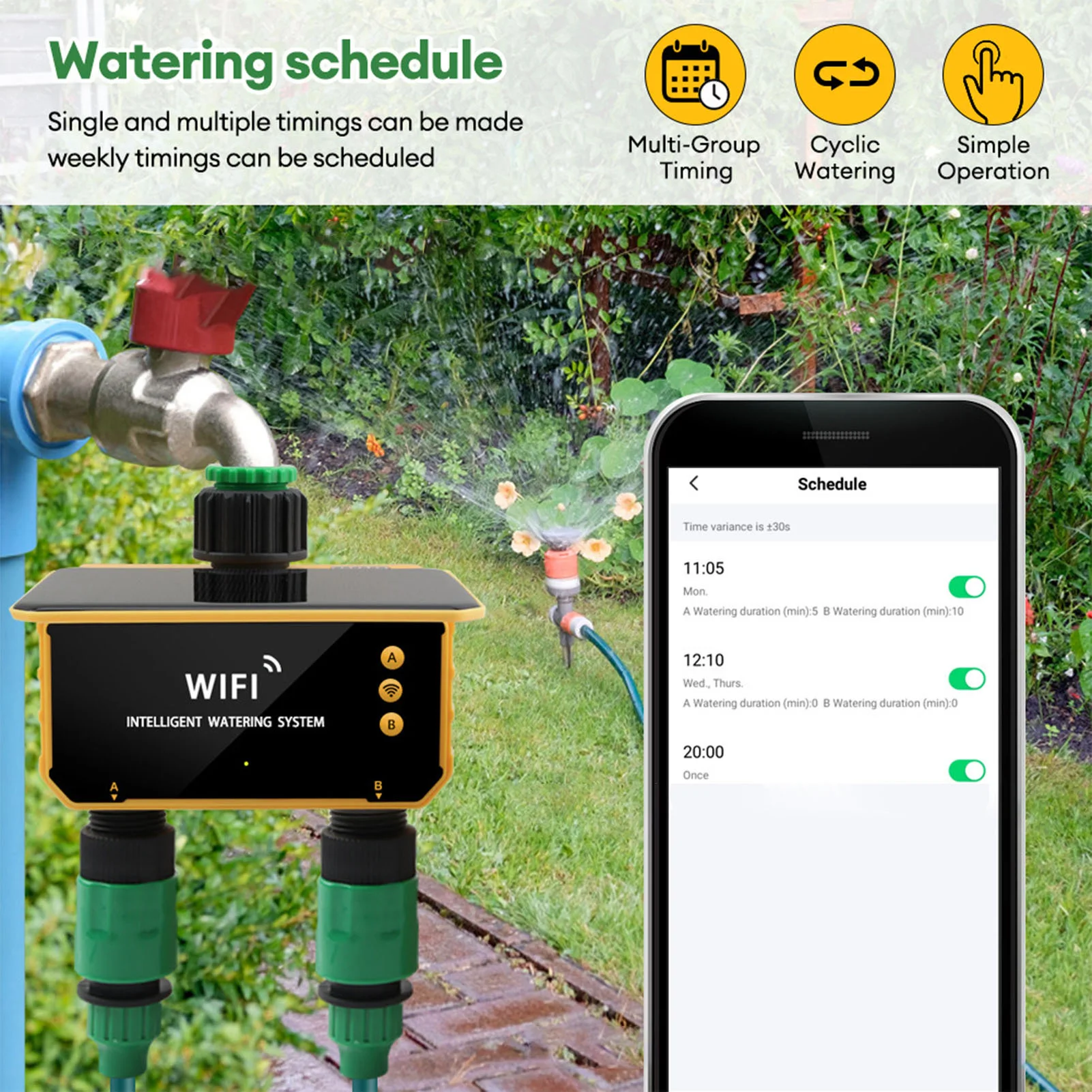 ตัวตั้งเวลาควบคุมการรดน้ำอัจฉร - Smart Garden Timer บทวิจารณ์และราคา