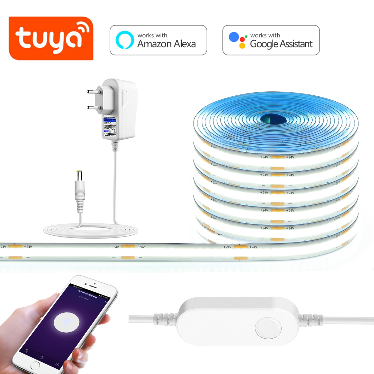 3M 5M 10M 24V COB LED Strip Li - Smart Garden Led Lights บทวิจารณ์และราคา
