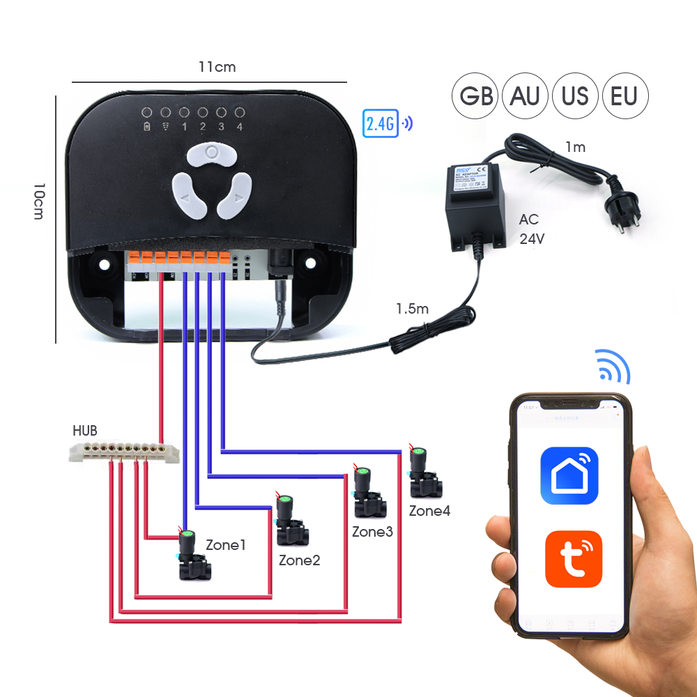 สวนท่อโซลินอยด์วาล์วController - Smart Garden Nursery บทวิจารณ์และราคา